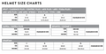 Scott Centric Plus Helmet size chart